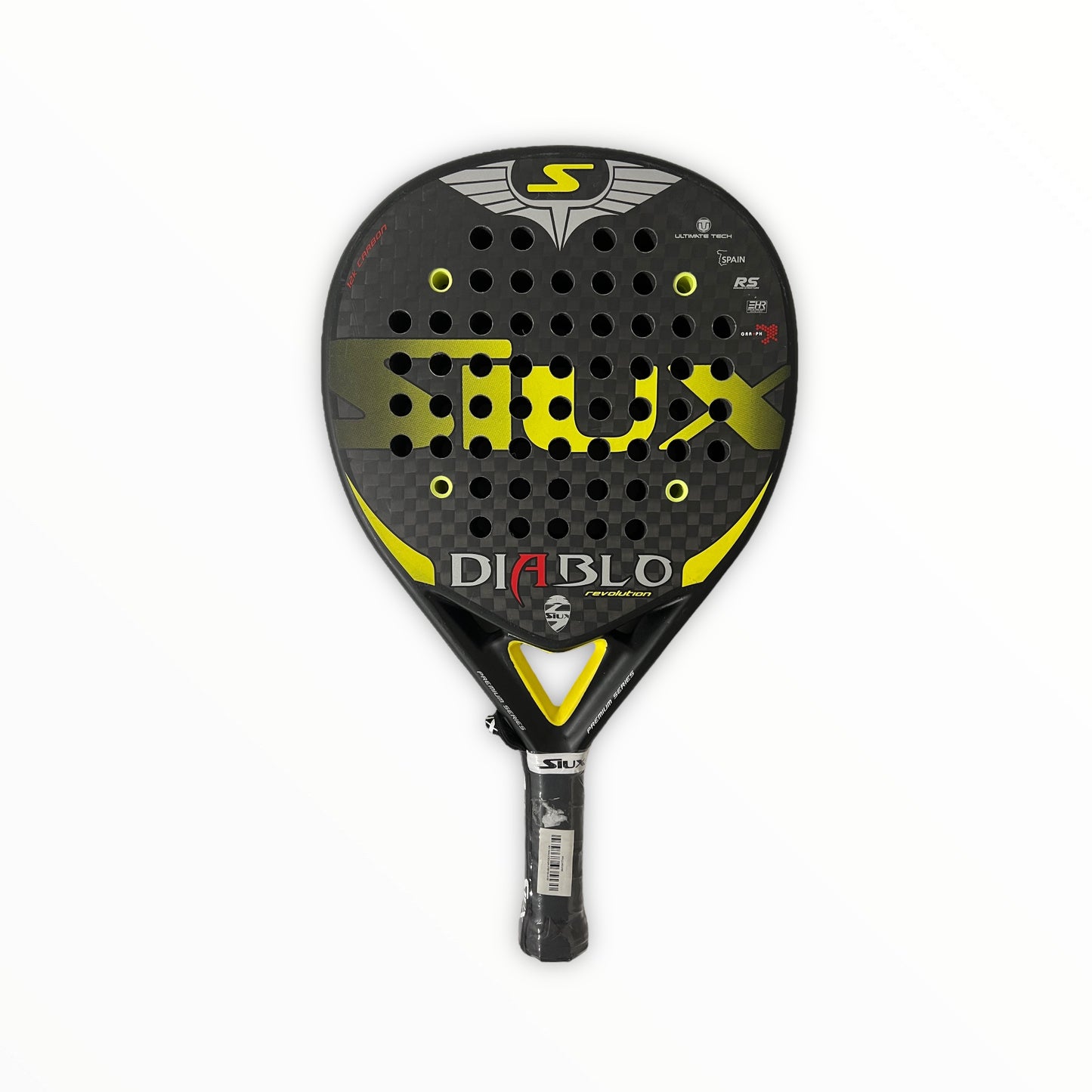 siux diablo revolution 12k, padel secondhand, padel second hand, begagnade padelrack, billiga padelrack